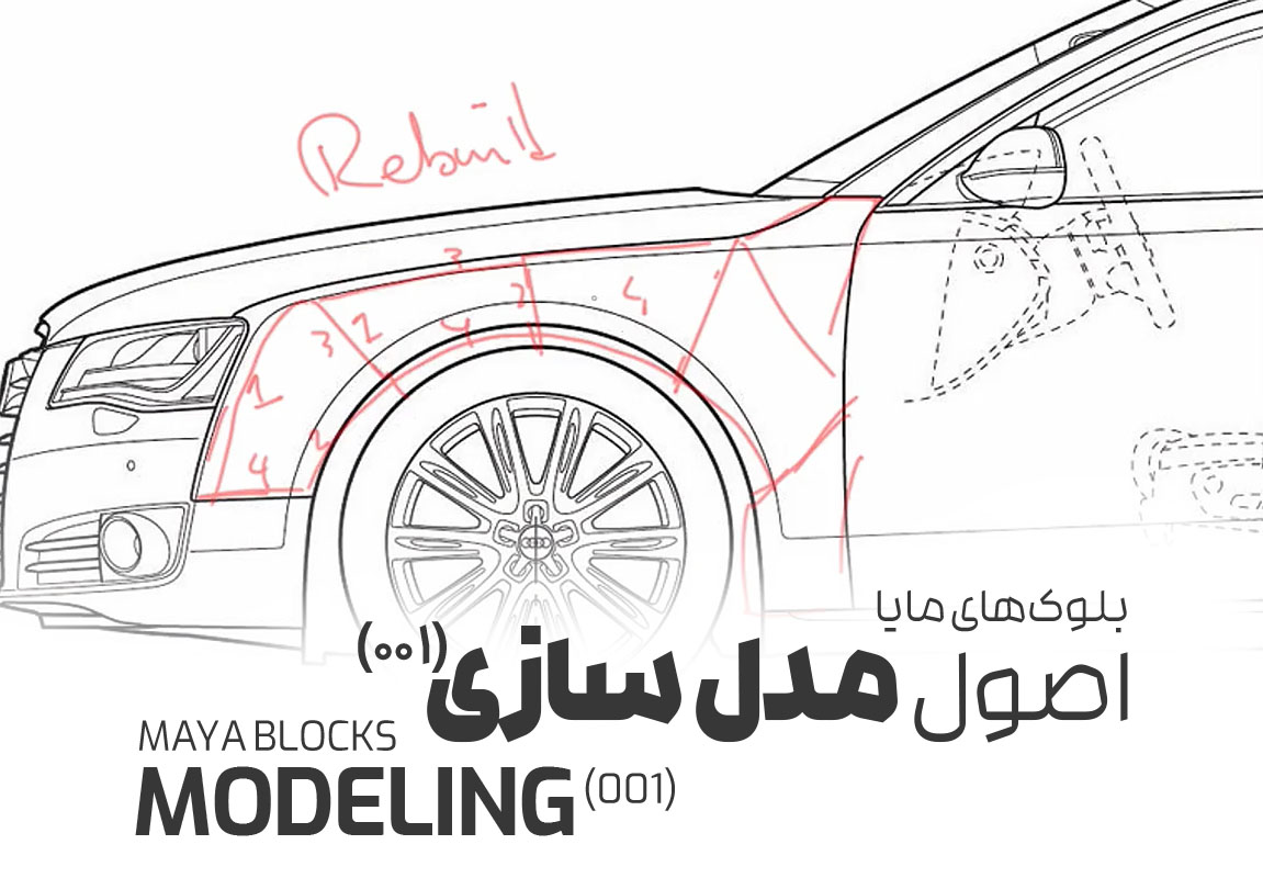 بلوک‌های مایا : بلوک 001 | اصول مدل سازی