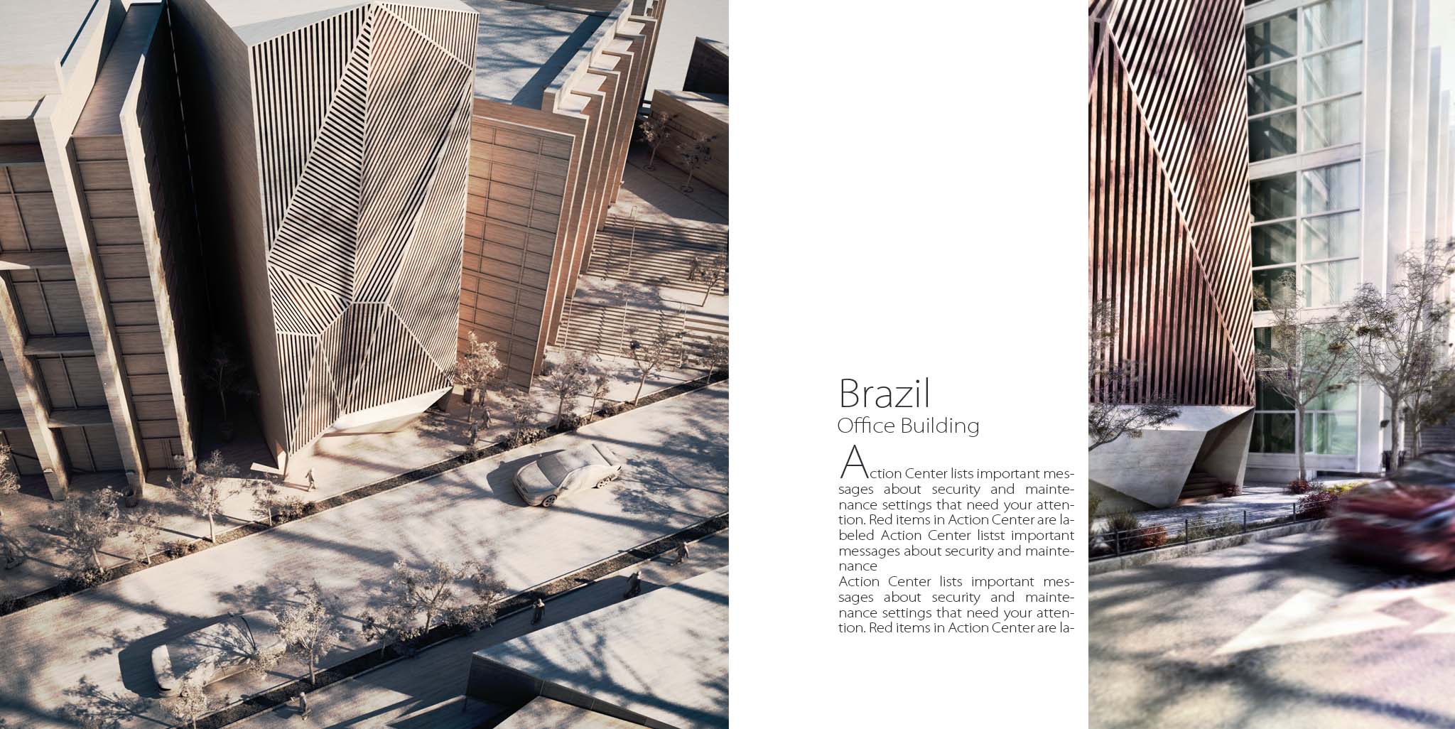 A part of  Design of Presentation  of  Brazil Offi
