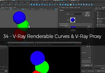 34 - VRay Renderable Curves & Vray Proxy