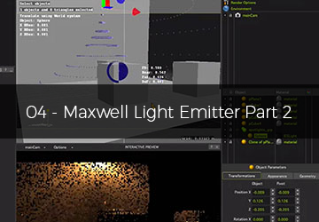 04 - Maxwell Light Emitter - بخش دوم