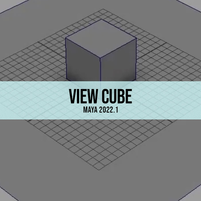 Maya 2022.1 - View Cube
